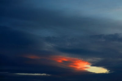 Low angle view of clouds in sky