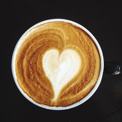 Coffee cup with heart shape