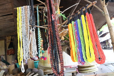 Close-up of multi colored for sale in market