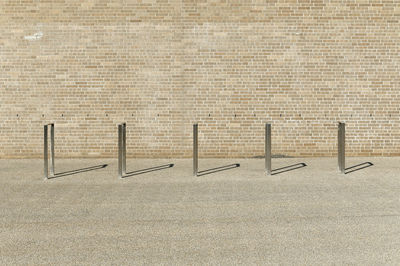 Row of brick wall