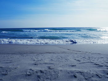 Scenic view of sea against sky