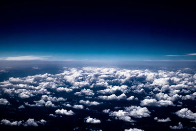 Scenic view of cloudscape against blue sky