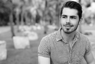 Portrait of smiling young man