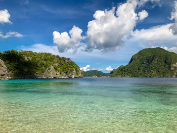 Panoramic shot of sea against sky