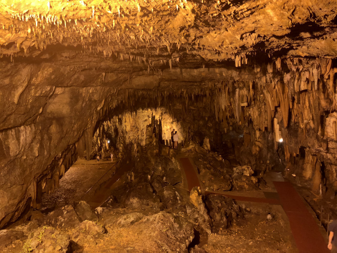 VIEW OF CAVE IN WATER