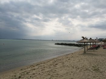 Scenic view of calm sea against sky