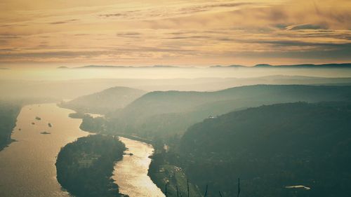 High angle view of sea