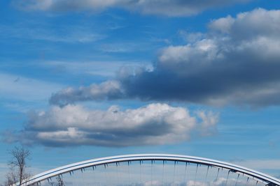 High section of apollo bridge against sky