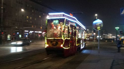 City street at night