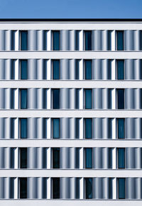 Full frame shot of metallic structure facade