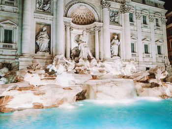 Fountain in a building