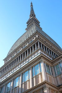 Low angle view of eiffel tower