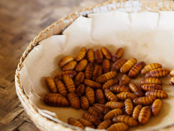 Close-up of bread in plate