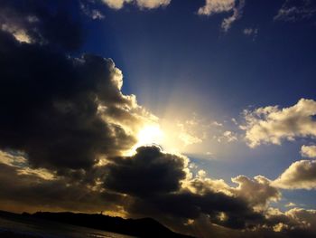 Low angle view of clouds in sky