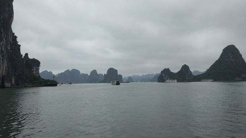 Panoramic view of sea against sky