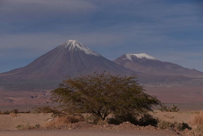 Scenic view of mountain against sky