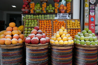 Fruits for sale in market stall