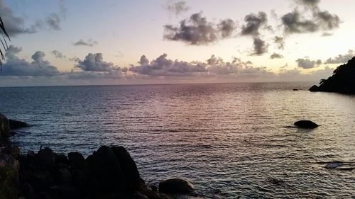 Scenic view of calm sea against sky