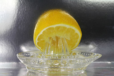 Close-up of lemon slices