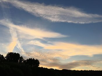 Scenic view of landscape at sunset