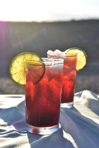 Close-up of drink on table