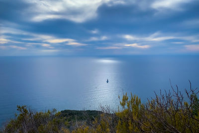 Scenic view of sea against sky