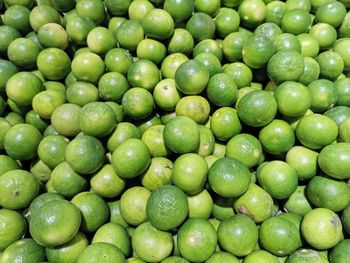 Full frame shot of green fruits for sale in market