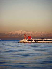 Scenic view of sea against sky