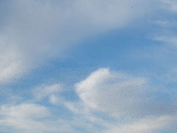 Low angle view of cloudy sky