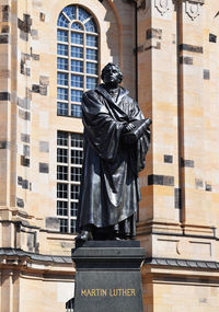 Low angle view of statue