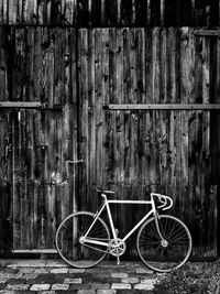 Bicycle parked on bicycle
