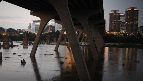 Reflection under the bridge