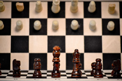 Full frame shot of chess board