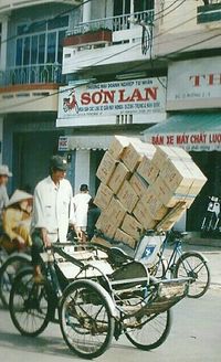 Cars parked in front of building
