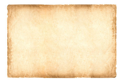 Low angle view of old paper against clear sky