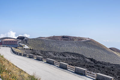 A beautiful silvestre crater of the vulcano etna