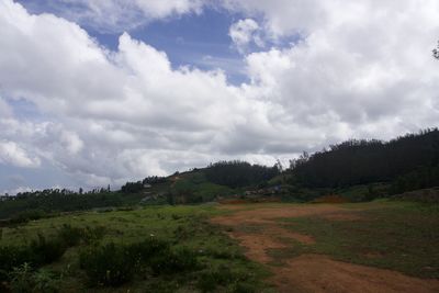 Scenic view of landscape against sky