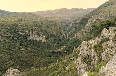 Scenic view of mountains