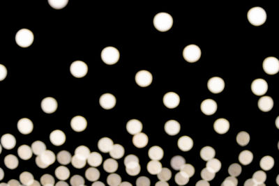 Defocused image of illuminated lights