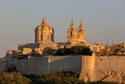 Historic building against clear sky