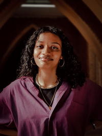 Portrait of smiling woman