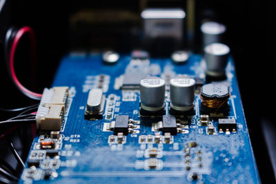 Close-up of computer circuit board