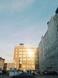 City street with buildings in background