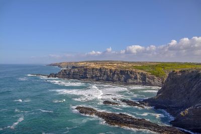 Scenic view of sea against sky