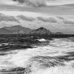 Scenic view of sea against sky