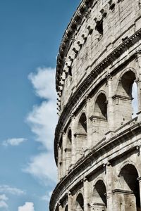 Low angle view of historical building against sky