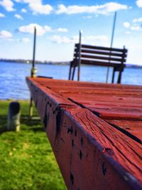 Pier on sea