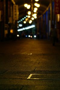 Illuminated city at night