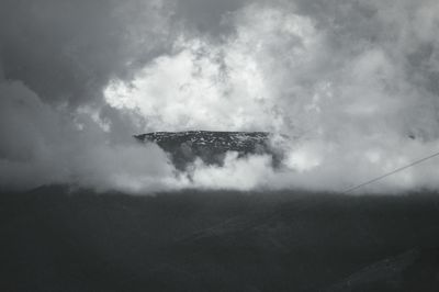 Low angle view of cloudy sky