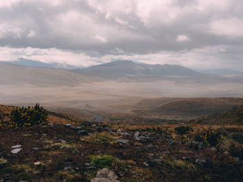 Scenic view of landscape against sky